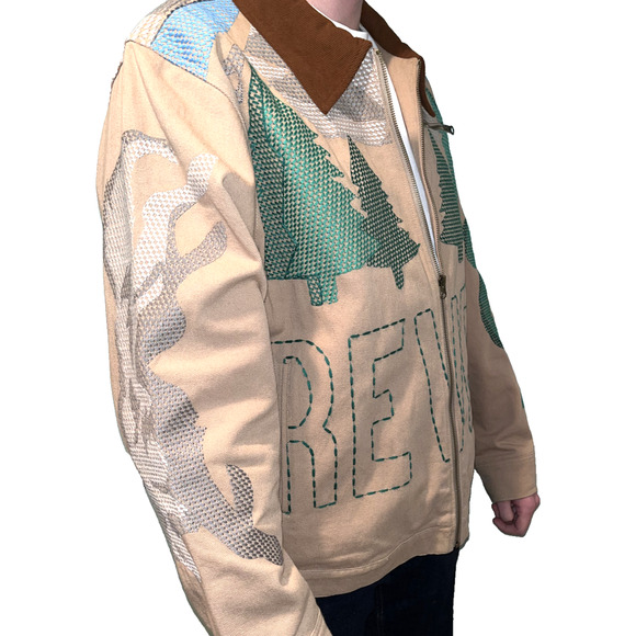 Reves Duck Canvas “Camp” Trucker Jacket Sz. XL NWOT MSRP $260 - Picture 6 of 11